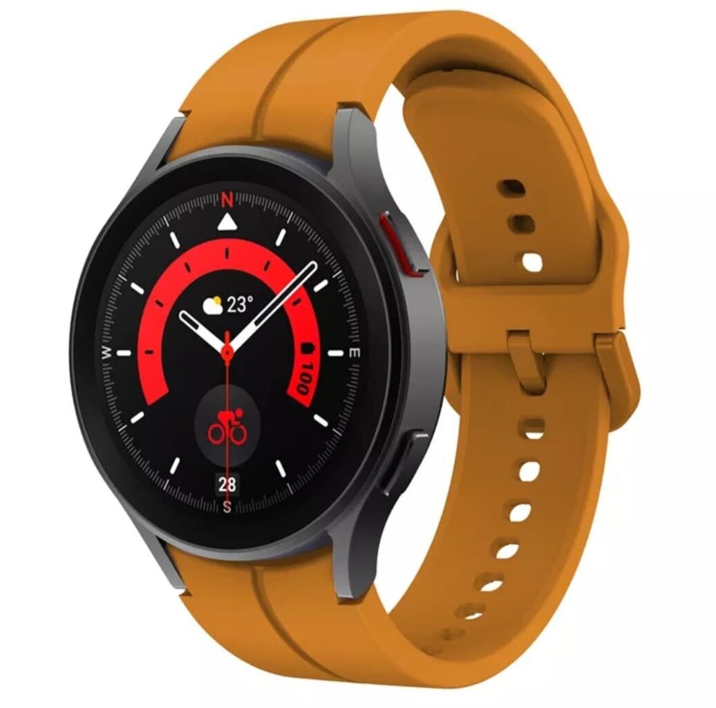 Kellarihm Samsung Galaxy Watch 5 Pro 45mm 40mm 44mm oranž цена и информация | Nutikellade ja nutivõrude tarvikud | kaup24.ee