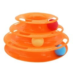 Кошка трехслойная шарнирная игрушка оранжевая цена и информация | Игрушки для кошек | kaup24.ee