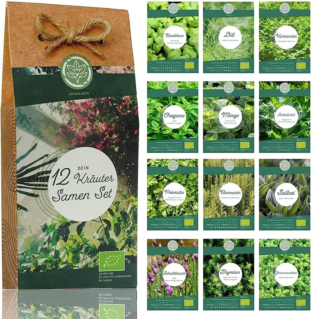 Ürdiseemnete komplekt Loveplants hind ja info | Maitsetaimede seemned | kaup24.ee