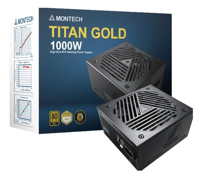 Montech Titan Gold 1000W hind ja info | Toiteplokid (PSU) | kaup24.ee