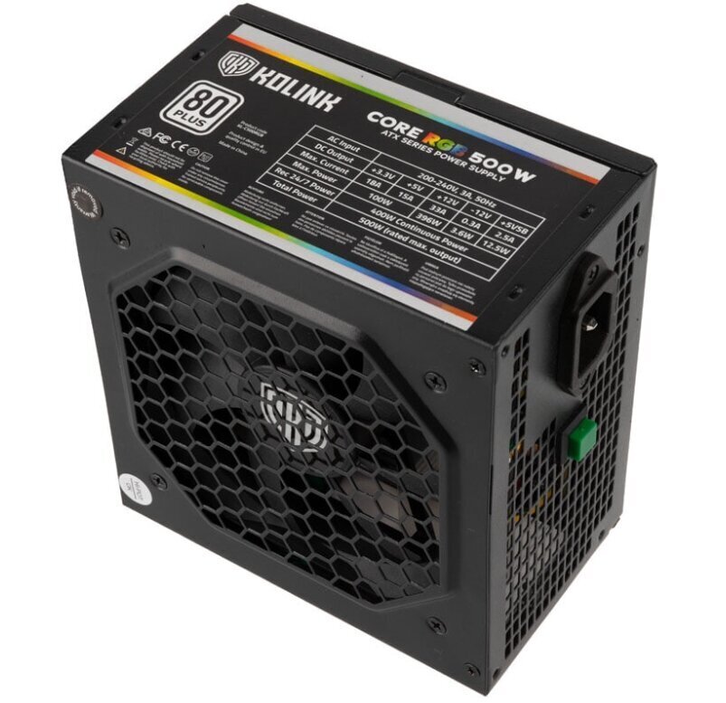Kolink Core RGB KL-C500RGB hind ja info | Toiteplokid (PSU) | kaup24.ee