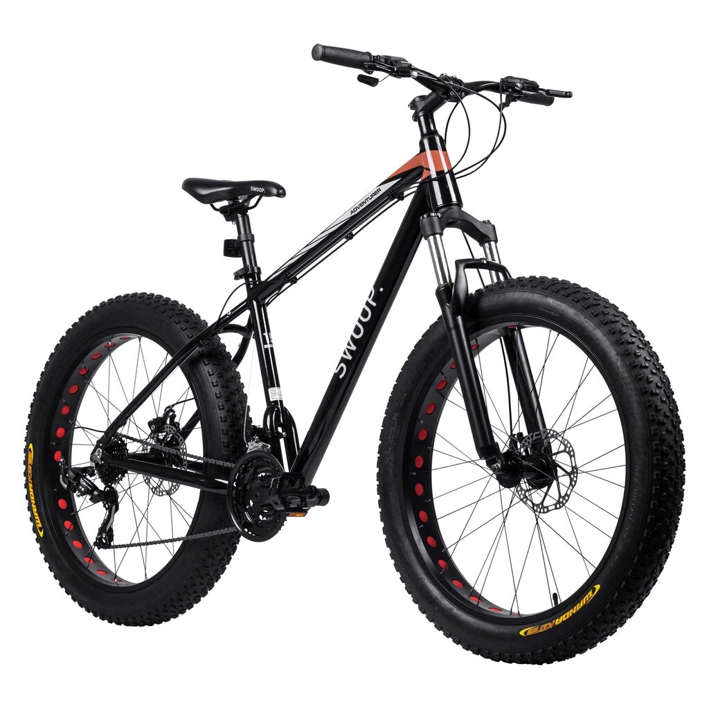 Jalgratas Swoop Fatbike 26, must hind ja info | Jalgrattad | kaup24.ee