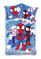 Детский комплект постельного белья Spiderman 150x210+50x60cm, 2 части цена и информация | Детское постельное бельё | kaup24.ee