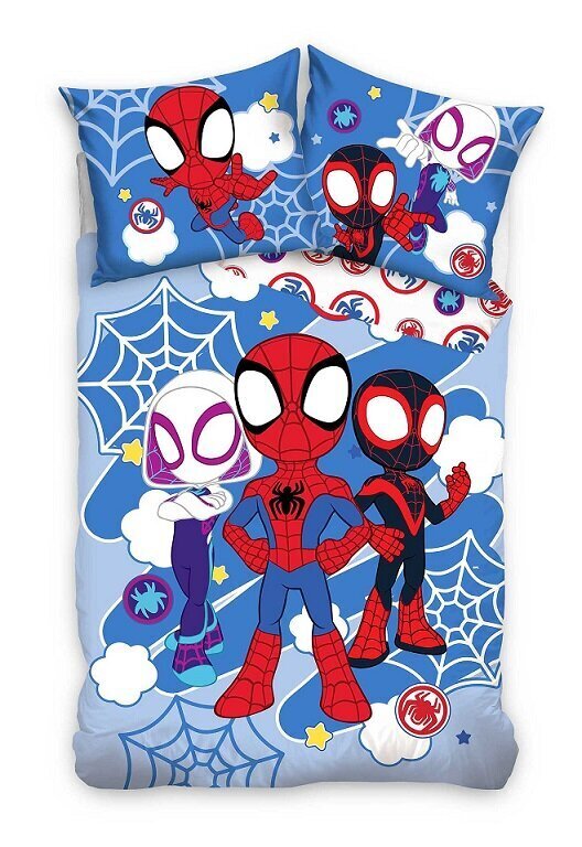 Laste voodipesukomplekt 150x210 Spiderman, 2-osaline цена и информация | Beebide ja laste voodipesu | kaup24.ee