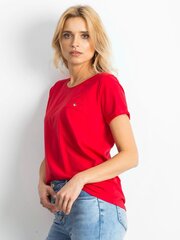 Basic Feel Good t-särk naistele 2016102216674, punane hind ja info | Naiste T-särgid | kaup24.ee