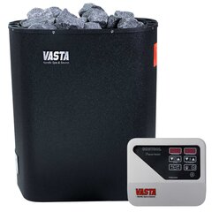 Vasta Elektriline Saunakeris Blaze 8kw, eraldi juhtimine, 7-12m3, must цена и информация | Печи для сауны | kaup24.ee