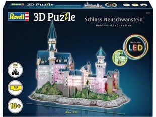 Revell - 3D Puzzle Neuschwanstein Castle - LED Edition, 00151 цена и информация | Пазлы | kaup24.ee