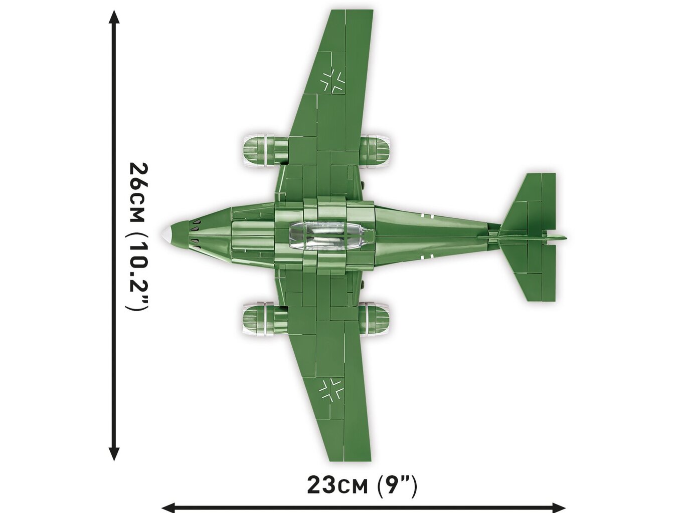 Konstruktorid Cobi Messerschmitt Me262, 1/48, 5881 цена и информация | Klotsid ja konstruktorid | kaup24.ee