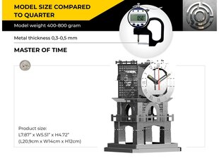 Конструктор Metal Time Master of Time Stand Clock (механический), MT048 цена и информация | Конструкторы и кубики | kaup24.ee