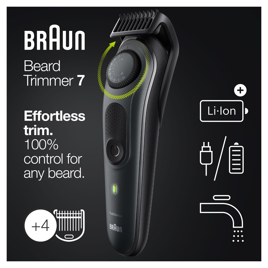 Braun BT7340 цена и информация | Juukselõikusmasinad, trimmerid | kaup24.ee