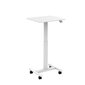 Reguleeritava kõrgusega laud Lykke L100, 60x52 cm, valge hind ja info | Arvutilauad, kirjutuslauad | kaup24.ee