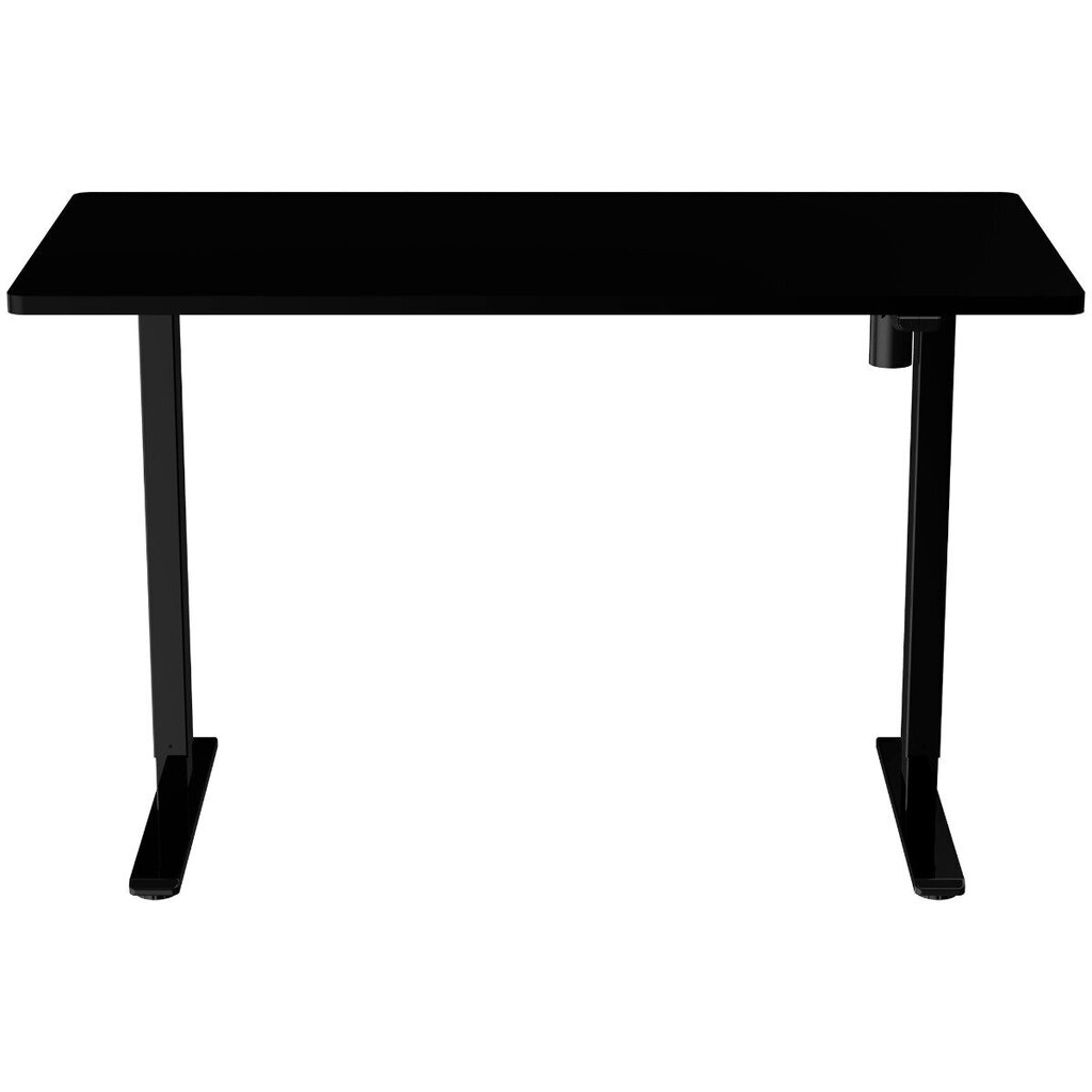 Reguleeritava kõrgusega laud Lykke M100, 70x140 cm, must цена и информация | Arvutilauad, kirjutuslauad | kaup24.ee