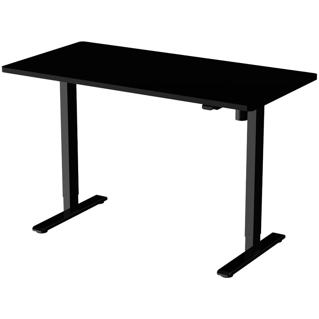 Reguleeritava kõrgusega laud Lykke M100, 70x140 cm, must цена и информация | Arvutilauad, kirjutuslauad | kaup24.ee