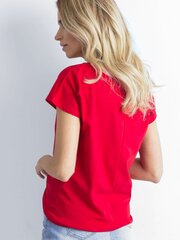 Basic Feel Good t-särk naistele 2016101805930, punane hind ja info | Naiste T-särgid | kaup24.ee