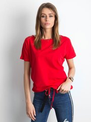 Basic Feel Good t-särk naistele 2016102136040, punane hind ja info | Naiste T-särgid | kaup24.ee