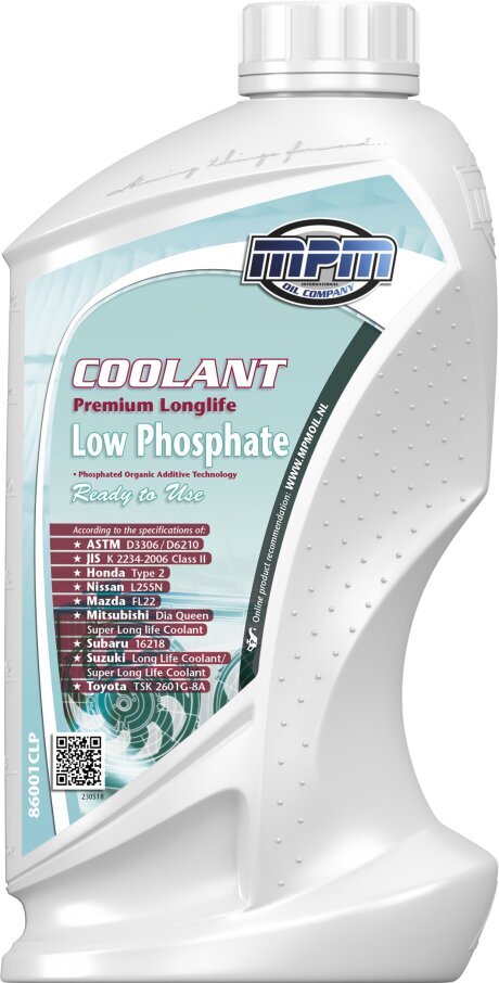 Jahutusvedelik MPM Coolant Low Phosphate -37C, kasutusvalmis 1L цена и информация | Antifriisid ja jahutusvedelikud | kaup24.ee