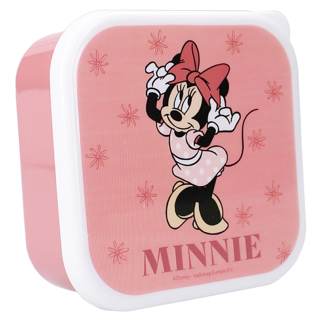 Laste lõunakarbi komplekt Minnie Mouse, 3 tk hind ja info | Toidu säilitusnõud | kaup24.ee