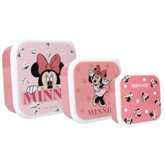 Laste lõunakarbi komplekt Minnie Mouse, 3 tk hind ja info | Toidu säilitusnõud | kaup24.ee