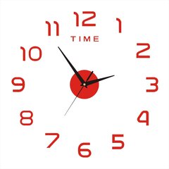 Креативные настенные часы, красные цена и информация | Часы | kaup24.ee