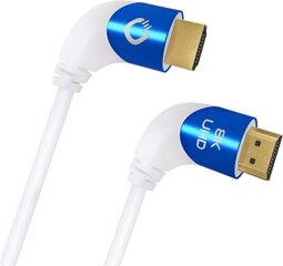 Кабель Oehlbach HDMI 1,5 м белый Shape Magic 90 UHD цена и информация | Кабели и провода | kaup24.ee