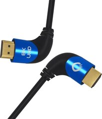 Oehlbach HDMI kaabel 1,5 m must Shape Magic 90 UHD цена и информация | Кабели и провода | kaup24.ee