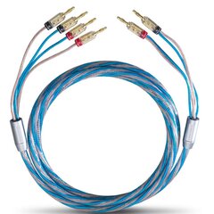 Акустический кабель Oehlbach Bi Tech 4 2х2м 2->4 банана цена и информация | Кабели и провода | kaup24.ee
