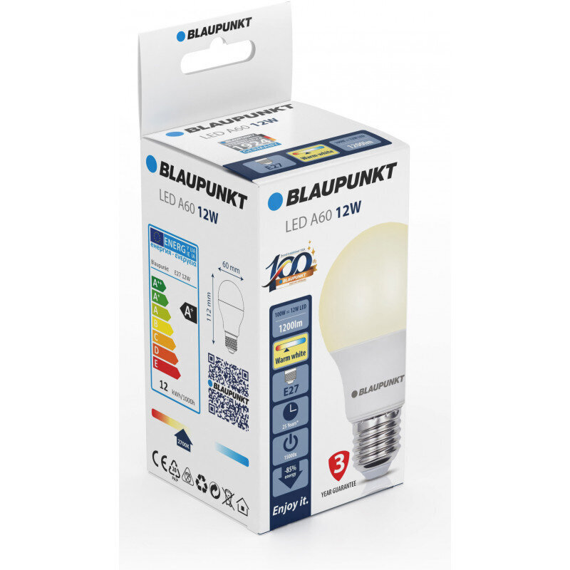 Blaupunkt LED pirn E27 12W, soe valge hind ja info | Lambipirnid, lambid | kaup24.ee