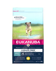 Eukanuba Adult Grain Free S/M для собак мелких и средних пород, 3 кг цена и информация |  Сухой корм для собак | kaup24.ee