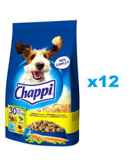 Chappi для взрослых собак с птицей, 12х500 г цена и информация | Сухой корм для собак | kaup24.ee