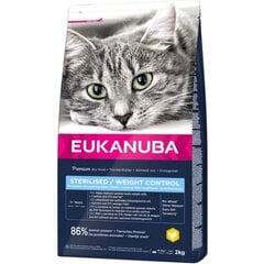 Eukanuba täiskasvanud steriliseeritud kassidele kanaga, 2 kg hind ja info | Kuivtoit kassidele | kaup24.ee