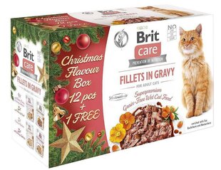 Brit Care Cat Christmas Adult Fillets in Gravy для взрослых кошек, 13х85 г цена и информация | Кошачьи консервы | kaup24.ee