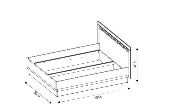 Voodid Liveo Dorian DN14/180SP, 180 cm, pruun цена и информация | Voodid | kaup24.ee