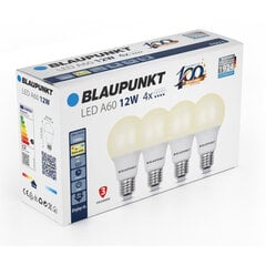 Blaupunkt LED лампа E27 A60 12W 2700K 4pcs цена и информация | Лампочки | kaup24.ee