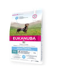 Eukanuba Daily Care Weight control väikeste ja keskmiste tõugude täiskasvanud koertele kanaga, 2,3 kg цена и информация | Сухой корм для собак | kaup24.ee