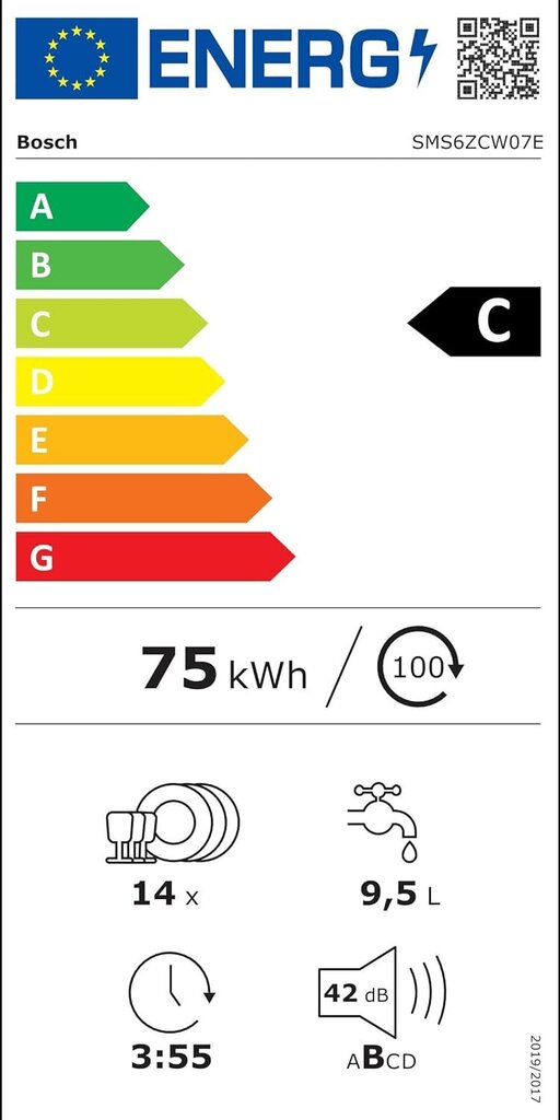 Bosch SMS6ZCW07E hind ja info | Nõudepesumasinad | kaup24.ee