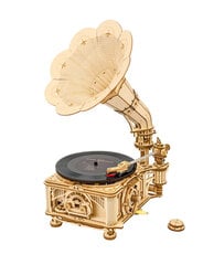 3D puidust konstruktor TM Varvikas Classical gramophone RK010e цена и информация | Конструкторы и кубики | kaup24.ee