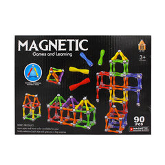Magnetkonstruktor, 90 osa цена и информация | Конструкторы и кубики | kaup24.ee