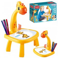 Стол для рисования с проектором Woopie Giraffe + фломастеры цена и информация | Развивающие игрушки и игры | kaup24.ee