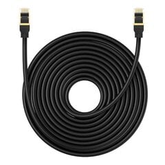 Network cable cat.8 Baseus Ethernet RJ45, 40Gbps, 15m (black) цена и информация | Кабели и провода | kaup24.ee