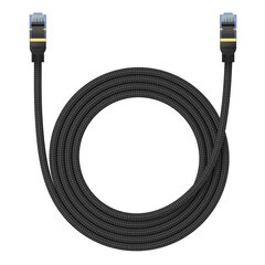 Braided network cable cat.7 Baseus Ethernet RJ45, 10Gbps, 2m (black) цена и информация | Кабели и провода | kaup24.ee