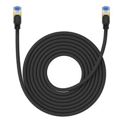 Braided network cable cat.7 Baseus Ethernet RJ45, 10Gbps, 8m (black) цена и информация | Кабели и провода | kaup24.ee