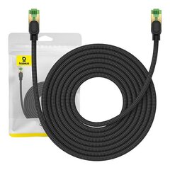 Network cable cat.8 Baseus Ethernet RJ45, 40Gbps, 8m (black) цена и информация | Кабели и провода | kaup24.ee