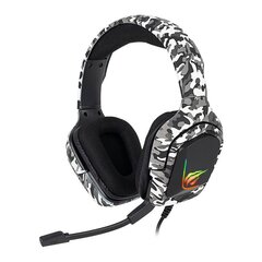 Gaming headphones Havit H653d Camouflage white цена и информация | Наушники | kaup24.ee