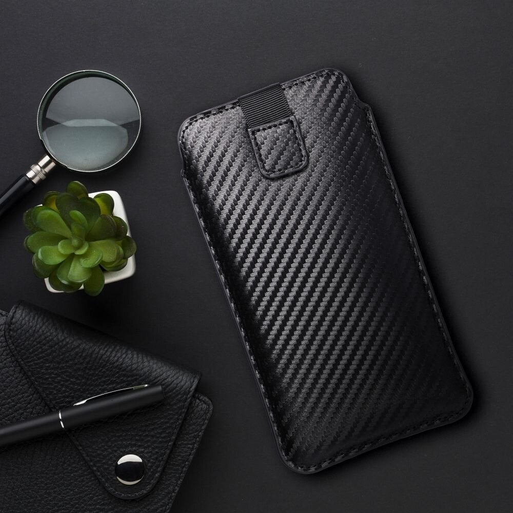 Forcell Pocket Carbon Case цена и информация | Telefoni kaaned, ümbrised | kaup24.ee