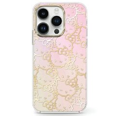 Hello Kitty HKHCP15SHDGPTP iPhone 15 6.1" różowy|pink hardcase IML Tags Graffiti цена и информация | Чехлы для телефонов | kaup24.ee