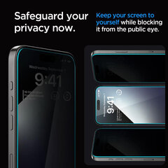 Spigen Glas.TR EZ Fit Privacy цена и информация | Защитные пленки для телефонов | kaup24.ee