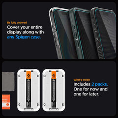 Spigen Glas.TR EZ Fit Privacy hind ja info | Ekraani kaitsekiled | kaup24.ee