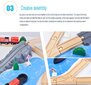 LIVMAN H-45 puidust rööbastee kaubarongi ja sadama komplekt, komplektis 80+ tükki hind ja info | Arendavad mänguasjad | kaup24.ee