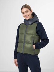 Vest naistele 4F H4Z22 KUDP004 43S, roheline цена и информация | Женские жилеты | kaup24.ee