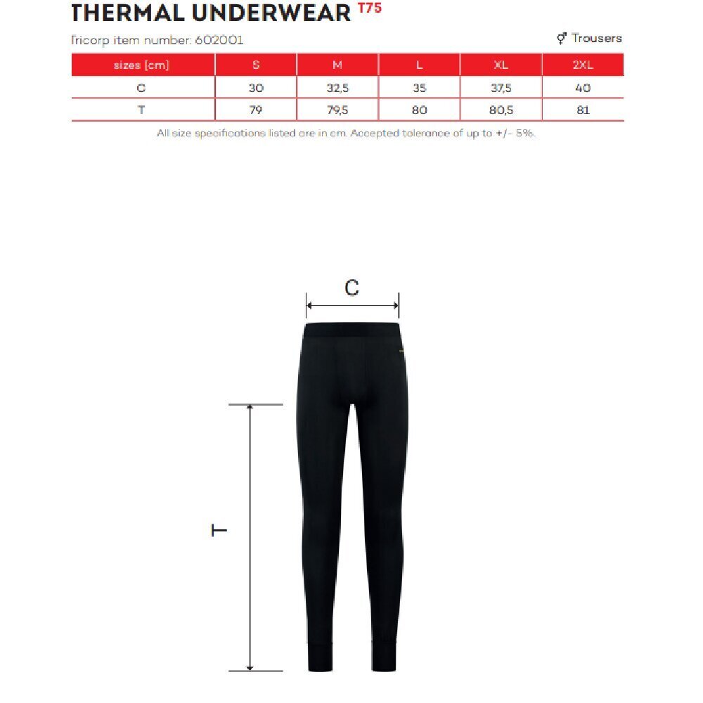 Püksid Thermal Unisex Malfini, must hind ja info | Naiste termopesu | kaup24.ee
